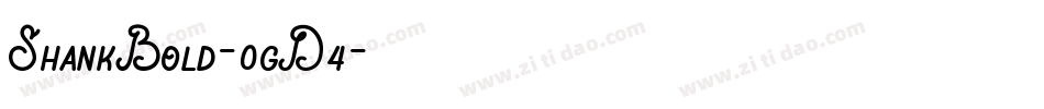 ShankBold-0gD4字体转换