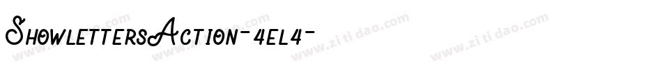 ShowlettersAction-4el4字体转换