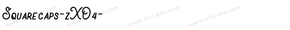 Squarecaps-zXO4字体转换