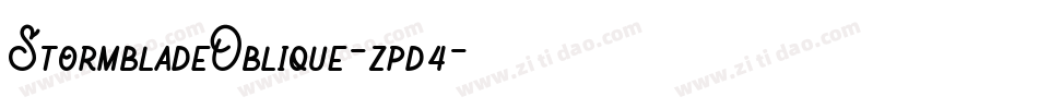 StormbladeOblique-zpd4字体转换