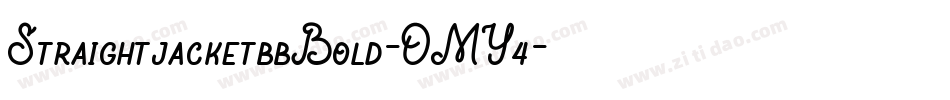 StraightjacketbbBold-OMY4字体转换
