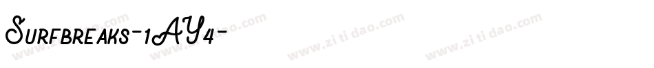 Surfbreaks-1AY4字体转换