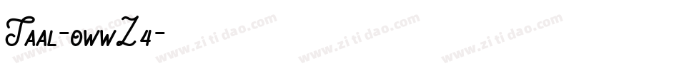 Taal-owwZ4字体转换