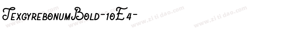 TexgyrebonumBold-1oE4字体转换