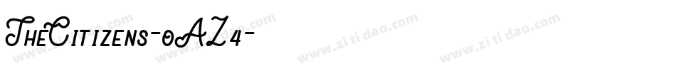 TheCitizens-oAZ4字体转换