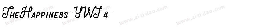 TheHappiness-YWJ4字体转换