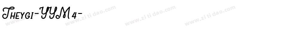 Theygi-YYM4字体转换