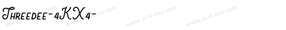 Threedee-4KX4字体转换