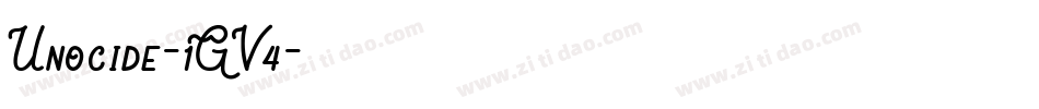Unocide-1GV4字体转换