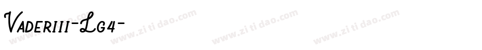 Vaderiii-Lg4字体转换