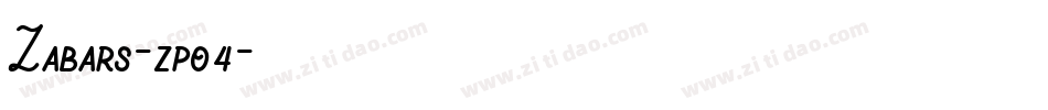 Zabars-zpo4字体转换