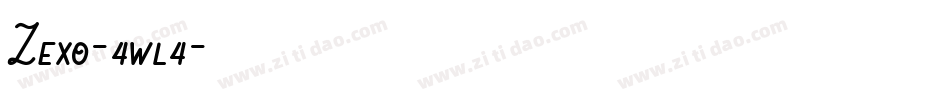 Zexo-4wl4字体转换