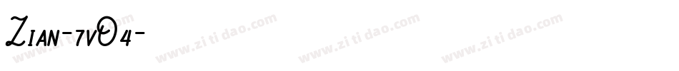 Zian-7vO4字体转换