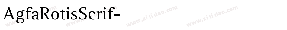 AgfaRotisSerif字体转换