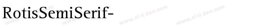 RotisSemiSerif字体转换