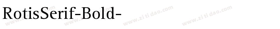 RotisSerif-Bold字体转换