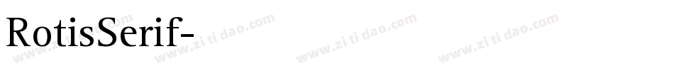 RotisSerif字体转换