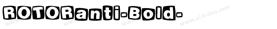 ROTORanti-Bold字体转换