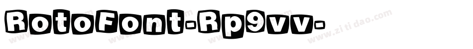 RotoFont-Rp9vv字体转换