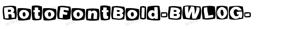 RotoFontBold-BWL0G字体转换
