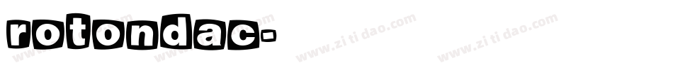 rotondac字体转换