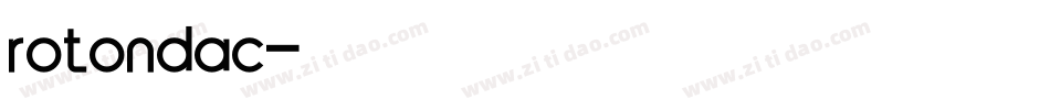rotondac字体转换