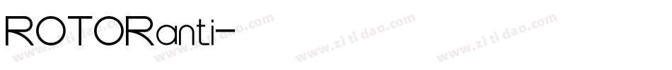 ROTORanti字体转换