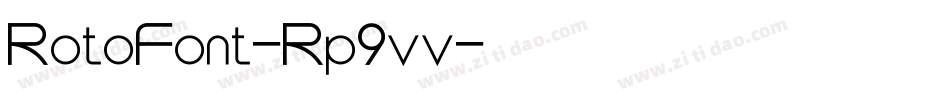 RotoFont-Rp9vv字体转换