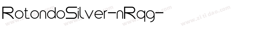 RotondoSilver-nRqg字体转换