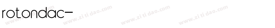 rotondac字体转换