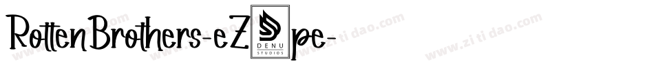 RottenBrothers-eZ9pe字体转换