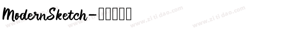 ModernSketch字体转换
