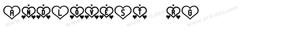 AndLoveSt-rG19字体转换