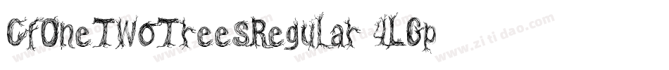 CfOneTwoTreesRegular-4LGp字体转换 CfOneTwoTreesRegular-4LGp字体转换