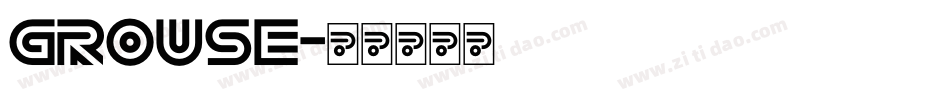 Grouse字体转换