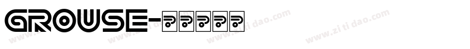Grouse字体转换