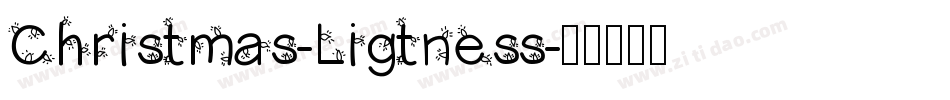 Christmas-Ligtness字体转换