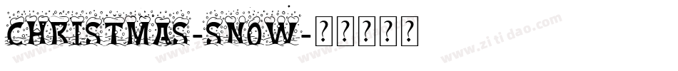 Christmas-Snow字体转换