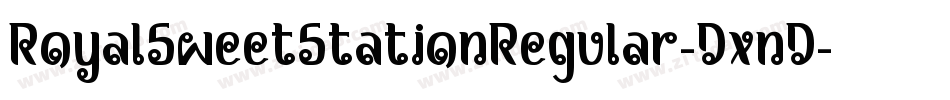 RoyalSweetStationRegular-DxnD字体转换