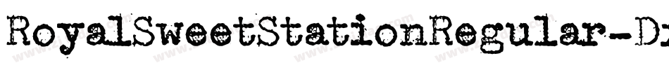 RoyalSweetStationRegular-DxnD字体转换