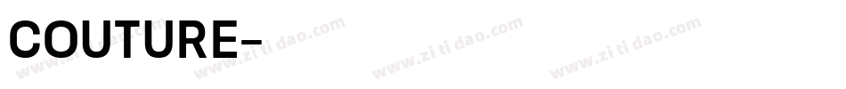 Couture字体转换