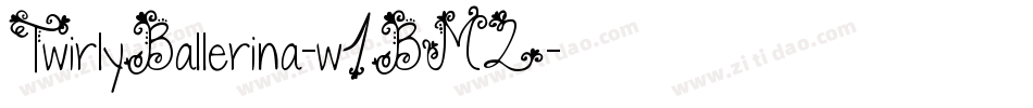TwirlyBallerina-w1BM2字体转换