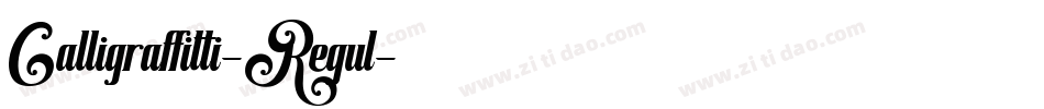 Calligraffitti-Regul字体转换