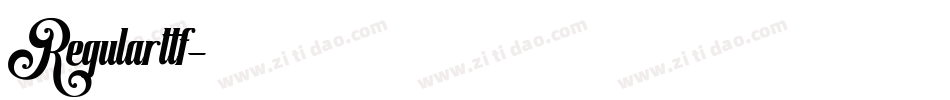 Regularttf字体转换