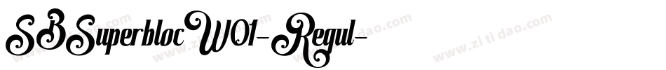 SBSuperblocW01-Regul字体转换