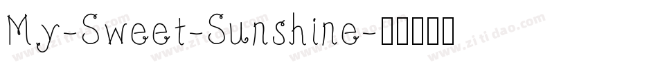 My-Sweet-Sunshine字体转换