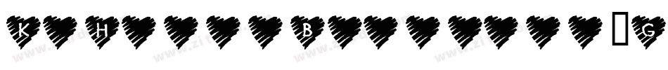 KrHeartBalloons-GZ2D字体转换