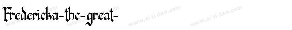 Fredericka-the-great字体转换