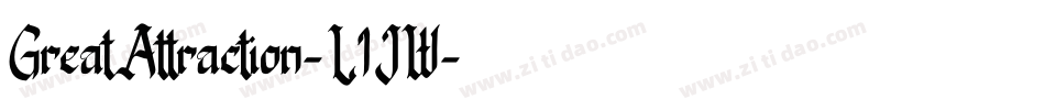 GreatAttraction-L1JW字体转换