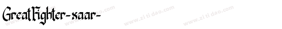 GreatFighter-xaar字体转换